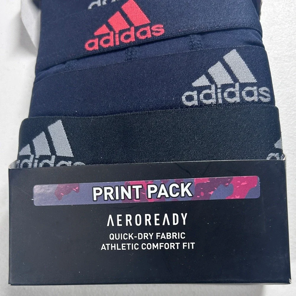 Adidas Youth Performance Boxer Briefs 4 Pack Small AEROREADY‎ Print Pack NEW - Picture 3 of 8